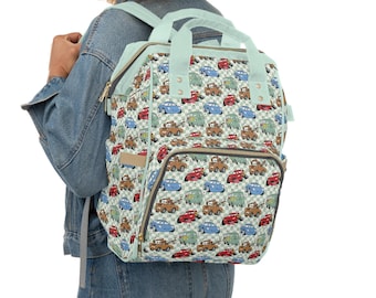 Cars Windeltasche, Lightning McQueen Babytasche, Multifunktionaler Windelrucksack, Pixar Babypartygeschenk, neue Mutter Geschenk