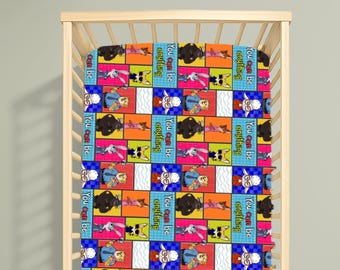 Zootopia wiegdeken – Judy Hopps & Nick Wilde babybeddengoed, stadssafari kinderkamer decor, Disney dieren babyshower cadeau