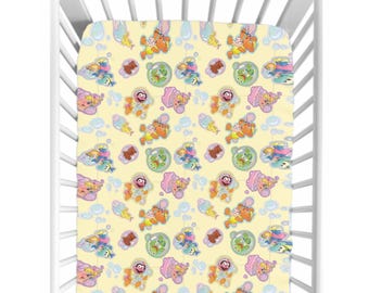 Muppet Babies Fitted Crib Sheet – Cute Disney Baby Bedding, Kermit & Piggy Nursery Decor, Cartoon Character Sheet