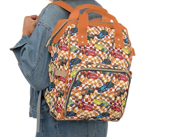 Cars Windeltasche, Lightning McQueen Babytasche, Multifunktionaler Windelrucksack, Pixar Babypartygeschenk, neue Mutter Geschenk