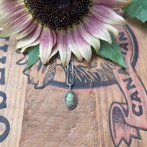 Sonoran Gold Turquoise Mini Pendant Necklace