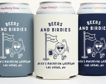 Custom Golf Bachelor Party Can Cooler, Same Hole Forever, Groomsmen Gift (2026), Beers and Birdies, Last Swing before the Ring