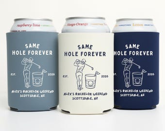 Custom Golf Bachelor Party Can Coolers, Last Swing Before the Ring, Groomsmen Gifts, Beers And Birdies Boys Party