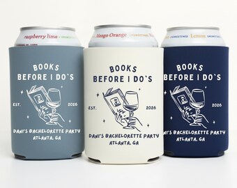 Books Before I Do's Can Coolers: Bachelorette Party Favors