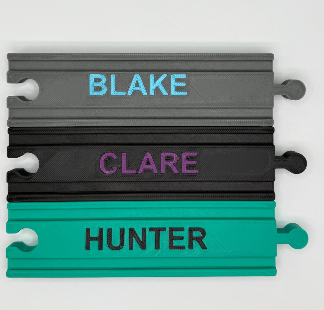 Personalized Name Track for Wooden Train Sets - Compatible With BRIO ...