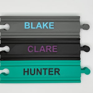 Personalized Name Track for Wooden Train Sets - Compatible with BRIO and Others