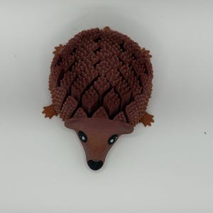 Flexible 3D Printed Hedgehog - 4” Articulated Figure | PLA Filament | Poseable Desk Pet or decoration