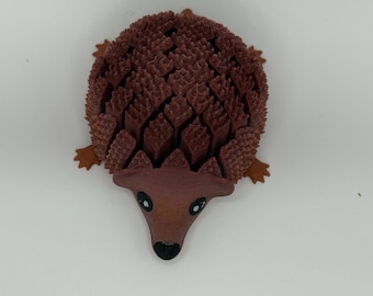 Flexible 3D Printed Hedgehog - 4” Articulated Figure | PLA Filament | Poseable Desk Pet or decoration