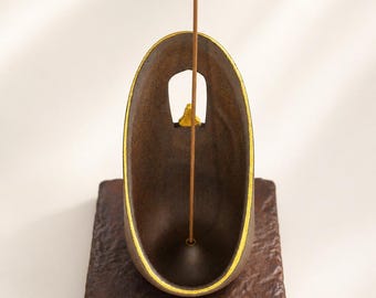Shrine Incense Holder – Old Rock Clay, Meditation Decor