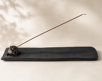 Lotus Pod Incense Holder – Handcrafted Ceramic, Meditation Decor