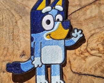 Bluey, XL Australia Iconic Iron On Embroidery Patch