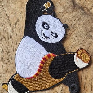 Po Kung Fu Panda Iconic Kids Movie Character Iron On Embroidery Patch Souvenir Gift