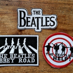 The Beatles, British English Rock N Roll Music Band, Iron On, Adhesive Back, Embroidery Patch