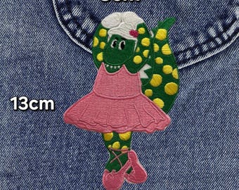 XL Dorothy the Dinosaur Wiggles Australia Kids Concert Iconic Iron On Embroidery Patch