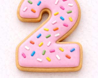 Number 2 Cookie Cutter: 3.5" Birthday Party Favor
