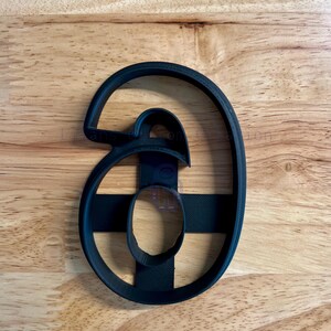 Number 6 Cookie Cutter - With OR Without center Hole
