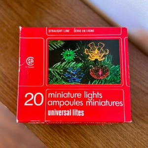 Vintage Christmas Light Reflectors | Set of 20 | With String Lights | Multicolour