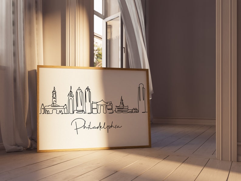 Philadelphia Wall Art, Cities Skyline, Instant Download, Philadelphia Printable Digital Download, Travel Wall Art, Printable Wall Art