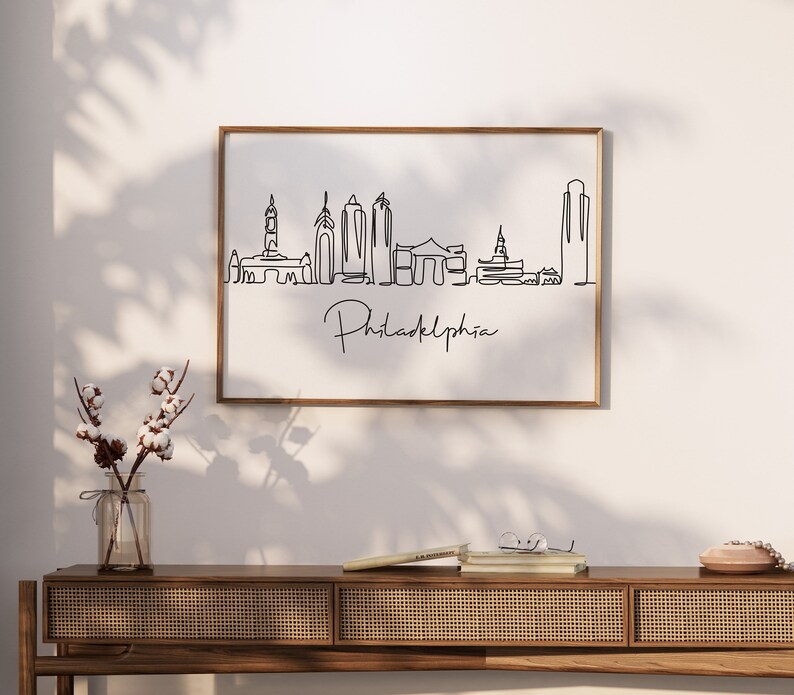Philadelphia Wall Art, Cities Skyline, Instant Download, Philadelphia Printable Digital Download, Travel Wall Art, Printable Wall Art