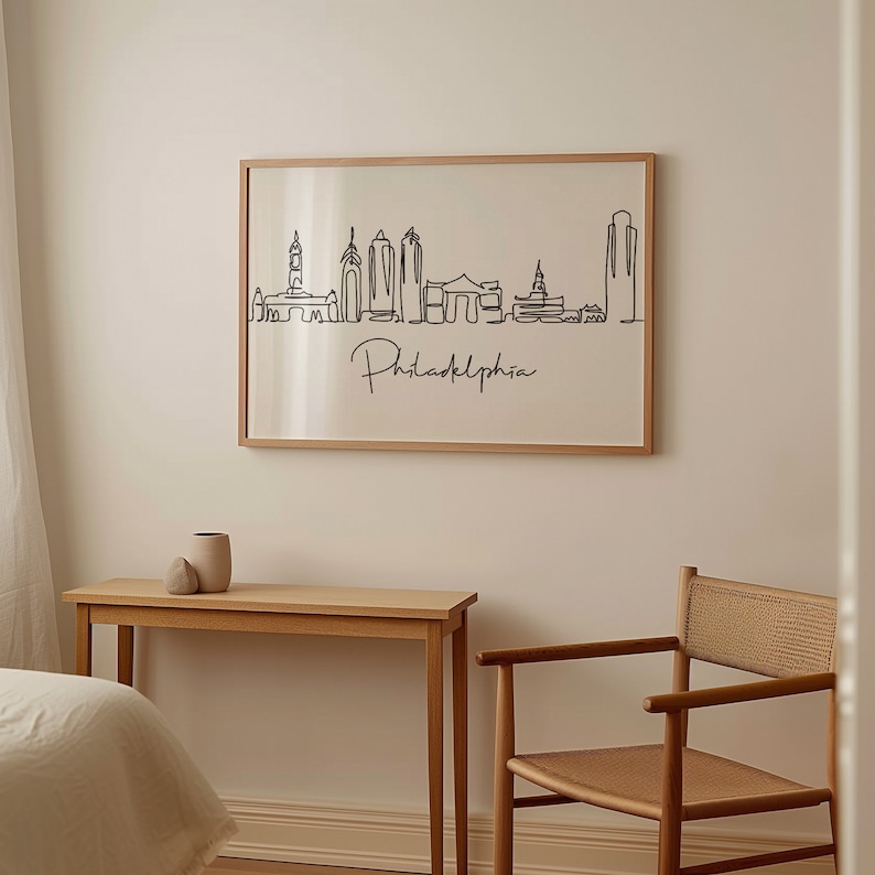 Philadelphia Wall Art, Cities Skyline, Instant Download, Philadelphia Printable Digital Download, Travel Wall Art, Printable Wall Art