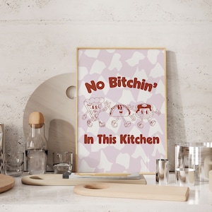 Kitchen Art,Apartman Print,Downloadable Print,Cartoon Art Print,Fun Retro Print,Trendy Posters,Vintage Mascot Art,Cute Positive Art