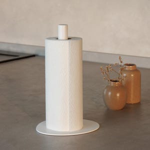 Porta-toalhas de papel de metal feito à mão - Porta-rolos de papel de cozinha, Dispenser de papel