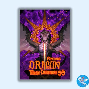 Dragon MTG Token Premium Collectable