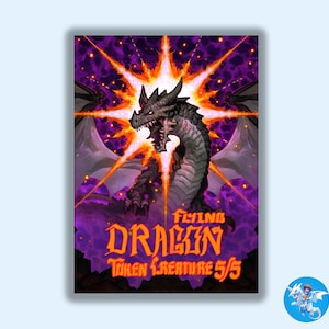 Dragon MTG Token Premium Collectable