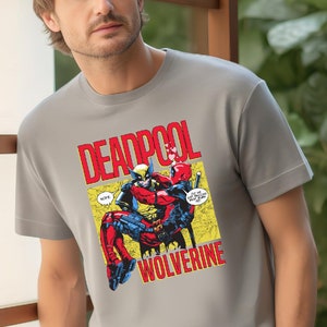 Cute Deadpool Wolverine Besties Forever Casual Shirt, Wolverine Deadpool Movie Tee, Superhero Best Friends Tank Top, Men&#39;s and Women&#39;s Shirt