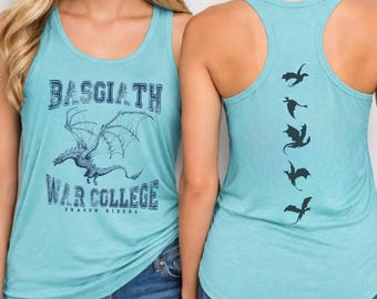 Basgiath War College Next Level Tank Top, Fourth Wing Dragon Rider Racerback, Romantasy Readers, Rebecca Yarros, Fourth Wing Merch