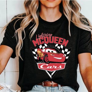 Camiseta de Pixar Cars Lightning McQueen, Camiseta Lightning 95, Camiseta para viaje familiar a Disneyland, Regalo de cumpleaños para niños imagen 4