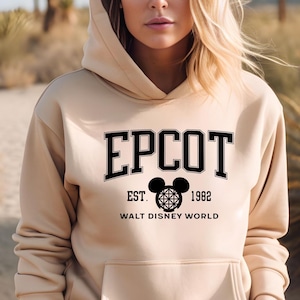 Disney Epcot Sweatshirts, Walt Disney World Epcot Hoodie, Disneyland Trip 2025 Sweaters, Disney Family Hoodies, Trip, Men's Epcot Crewnecks image 1