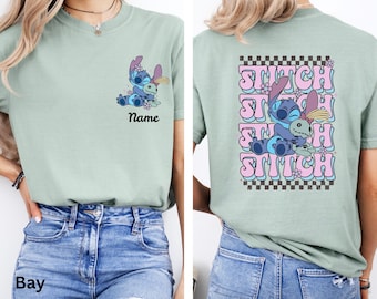 Custom Stitch Shirt, Disneyland Trip Tees, Stitch Movie Tees, Stitch Fans Shirt, Birthday Tees