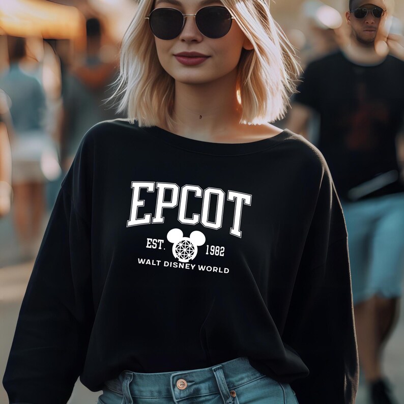 Disney Epcot Sweatshirts, Walt Disney World Epcot Hoodie, Disneyland Trip 2025 Sweaters, Disney Family Hoodies, Trip, Men's Epcot Crewnecks image 5