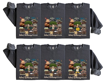 Mickey and Friends Animal Kingdom Sweaters, Disney Matching Animal Kingdom Hoodies, Minnie Goofy Pluto Daisy Donald Safari Mode Crewnecks