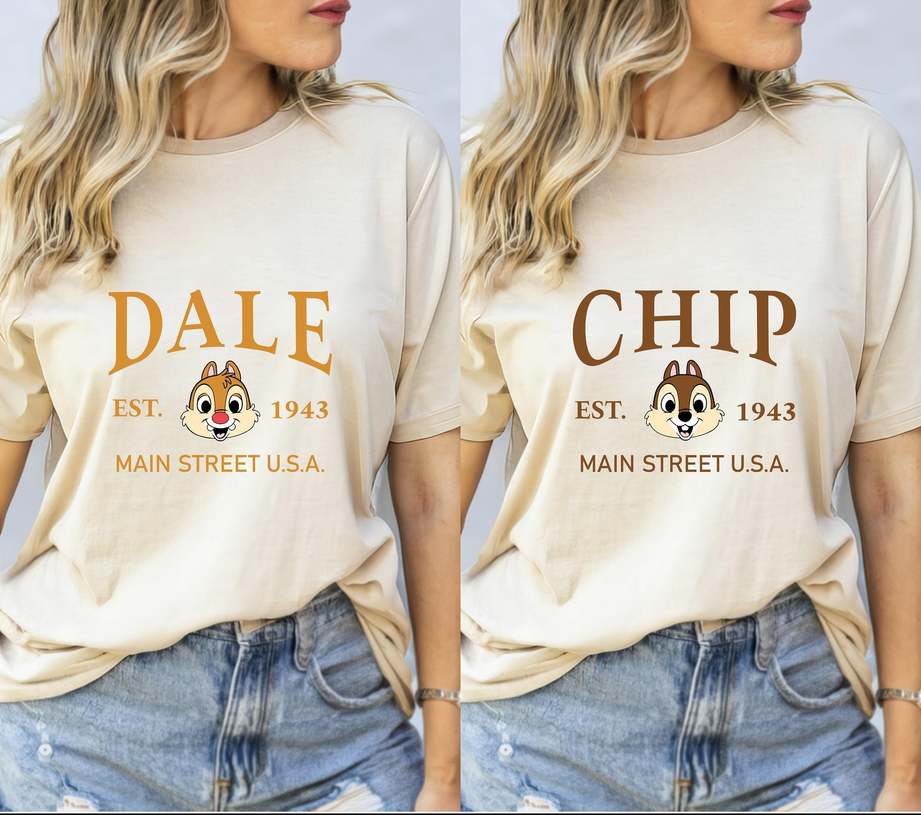 Chip and Dale Couple Shirts, Disney Comfort Colors Chip and Dale Siblings Tees, Chip And Dale Matching T-shirts, Valentines Shirt