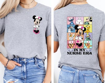 Minnie Mouse in My Nurse Era Shirt, Disney Nurses Day Tees, Nurses Day Gift, Cute Nursing School Tee, Nurse's Gift