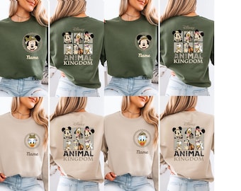 Custom Animal Kingdom Sweaters, Mickey & Co Matching Animal Kingdom Hoodies, Matching Minnie Goofy Pluto Daisy Donald Safari Mode Hoodies