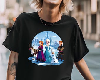 Frozen Shirt, Elsa Anna Kristoff Olaf Sven and Arendelle Ice Castle Frozen Sisters Tee, Disney Girl Trip, Girls Birthday Tee, Frozen Fans