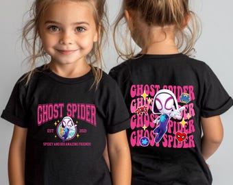 Ghost Spider Shirt, Spidey And His Amazing Friends Ghost Spider, Disney Comics, Girls Spidey Tees, Avengers Kids Ghost Spider Tee