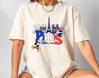 Paris Disneyland Trip Shirt, Mickey and Friends  Eiffel Tower Tee, Disneyland Paris Family Vacation, Disneyland Trip Shirt, Making Memories