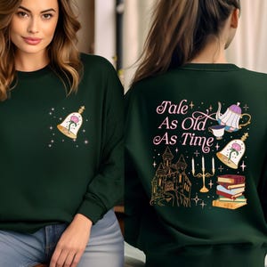 A Tale as Old as Time Belle Sweater, Princess Belle&#39;s Book Club, Disney Princess Bella Hoodie, Girl Trip Crewnecks, Beauty and Beast Sweater
