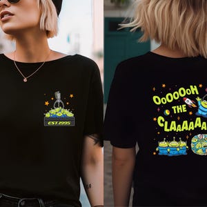 Toy Story Aliens Claw Machine Shirt, Comfort Colors Two-sided Aliens Oh The Claw Tee, Walt Disneyworld Family Trip Tees, Toy Story Fans Tees
