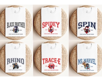 Spidey And His Amazing Friends Matching Group Shirt, Disney Comic Tee, Spidey Birthday Shirts, Avengers Spidey Group Tees, Disneyland Tees