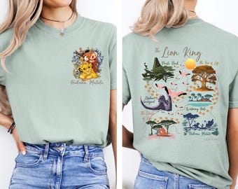 Retro Lion King Shirt, Comfort Colors Hakuna Matata T-shirt, Animal Kingdom Tees, Simba Mufasa Tees, Disneyland Family Trip 2025 Shirts