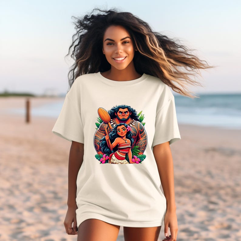 Moana and Maui Shirt, Disneyland Trip Tees, Moana Fans Tee image 3