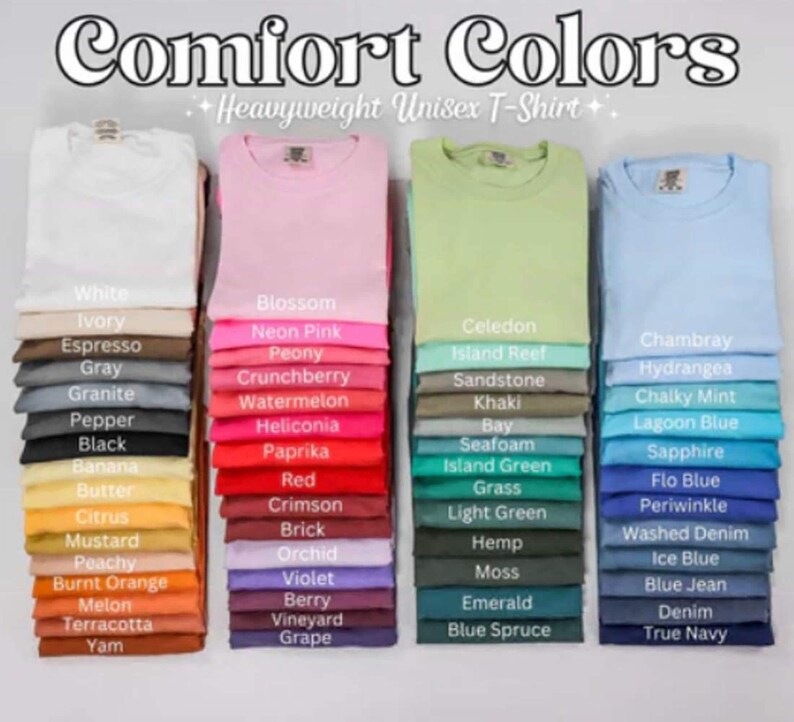 a collection of colorful t-shirts, each with a different color, arranged in a visually appealing manner.