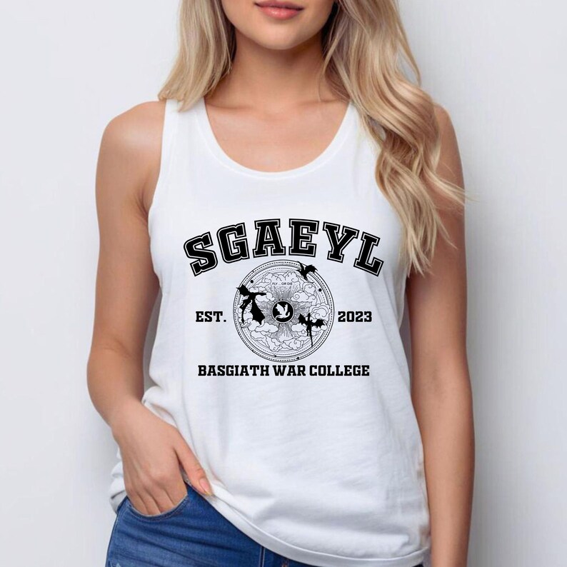 Fourth Wing Dragons Matching Racerbacks, Andarna Sgaeyl Tairn Next Level Tank Tops, Basgiath War College, Rebecca Yarros Merch Tank Top Bild 11