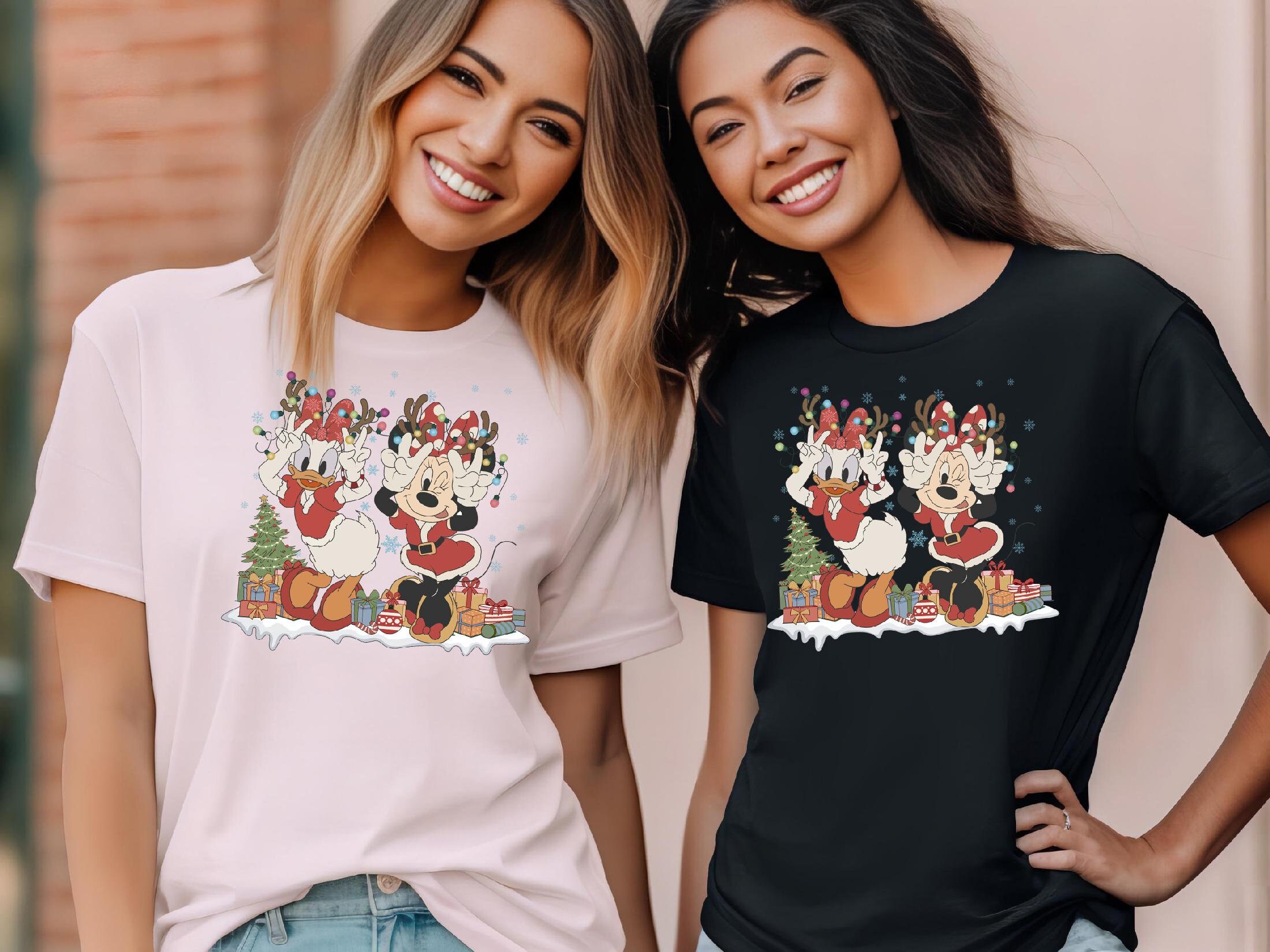 Minnie and Daisy Disney Bestie Christmas Tshirt, Disney Christmas Shirt, Disney Family Christmas Tee, Disney Bestie Tee, Disney Xmas Tanktop