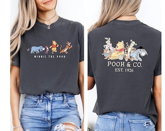 Winnie The Pooh And Friends Shirt, Comfort Colors Disney Pooh Shirt, Pooh Bear And Co Tee, Winnie The Pooh, Disney Family Trip Tees